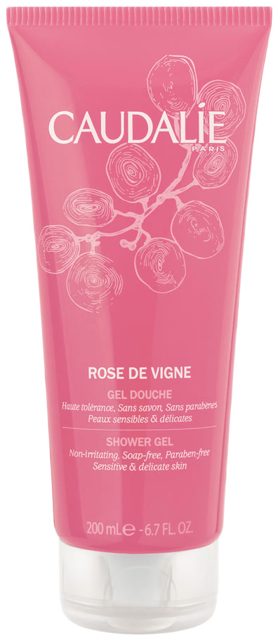 Caudalie gel douche rose de vigne 200 ml